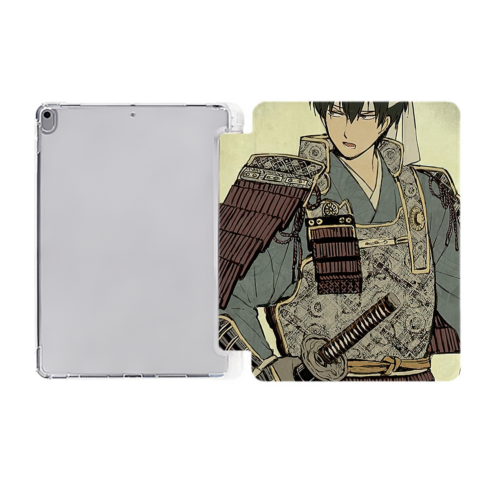 ぎんたま 坂田銀時（さかたぎんとき） 神楽 志村新八（しむら しんぱち） GINTAMA Sakata Gintoki Kagura Shimura Shinpachi IPad ケース ペン収納付き 三つ折りスタンド PUレザー×シリコン 対応機種9.5/10.5/10.9インチ